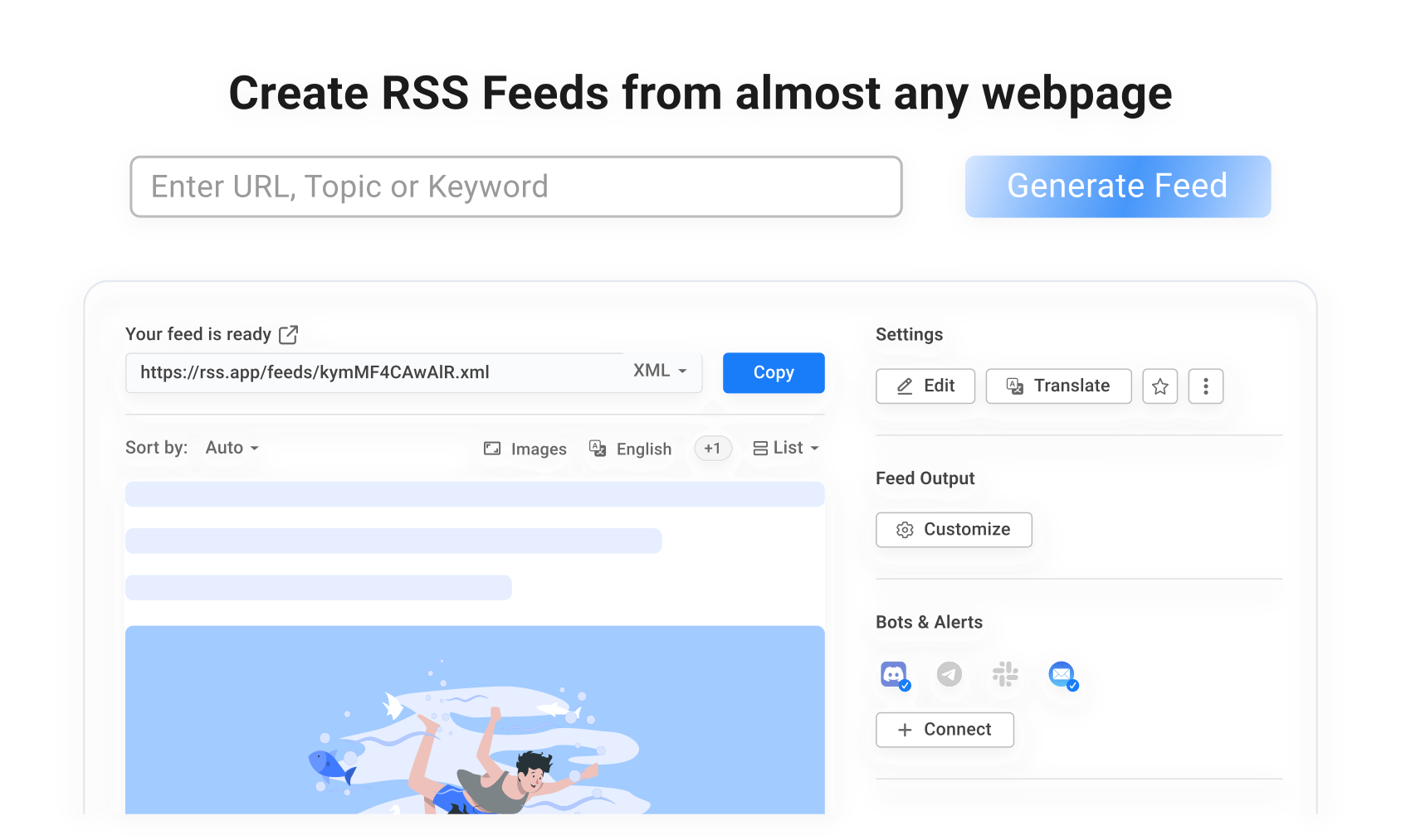 Website to RSS Feed Generator