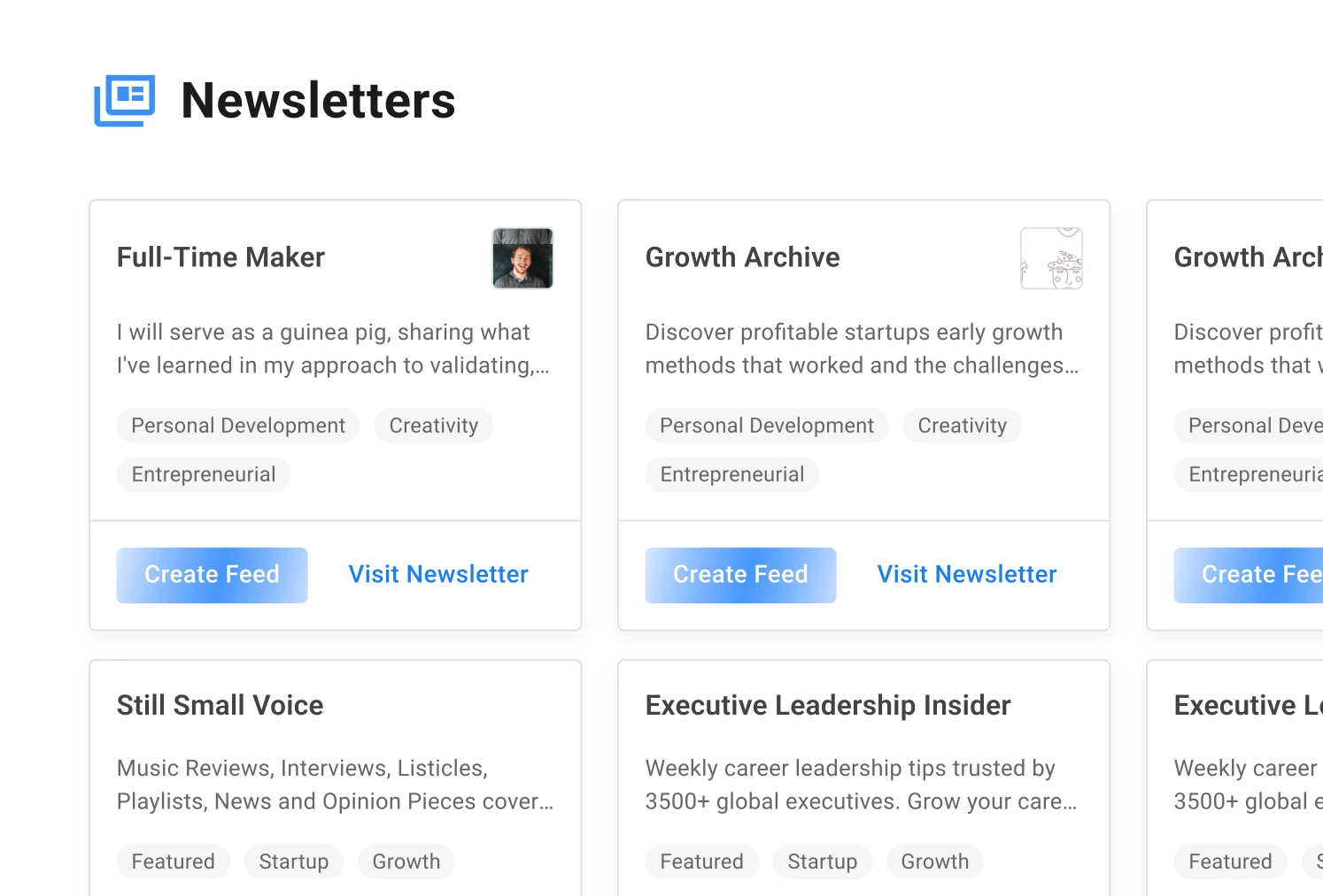 Newsletter to RSS